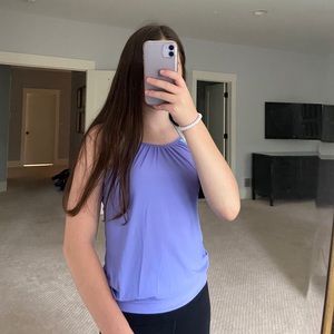 Purple athletic tank top